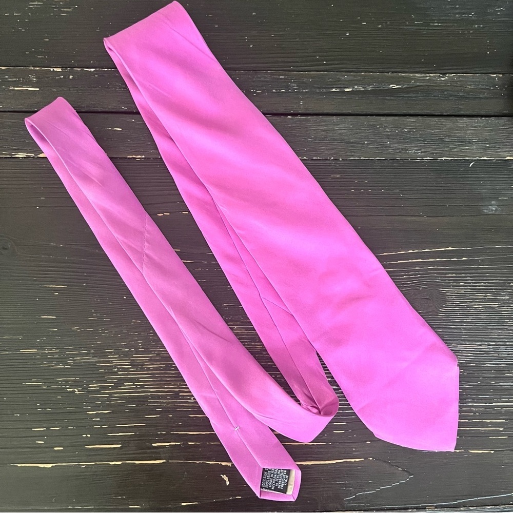 Frangi Italian Silk Tie Pink - Picture 7 of 9